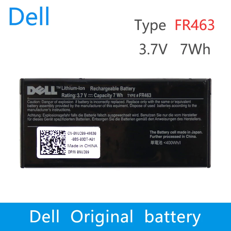 Оригинальный аккумулятор FR463 2 шт./лот для DELL Poweredge 1950 2900 2950 6850 6950 5i 6i NU209 P9110 U8735 H700 R910