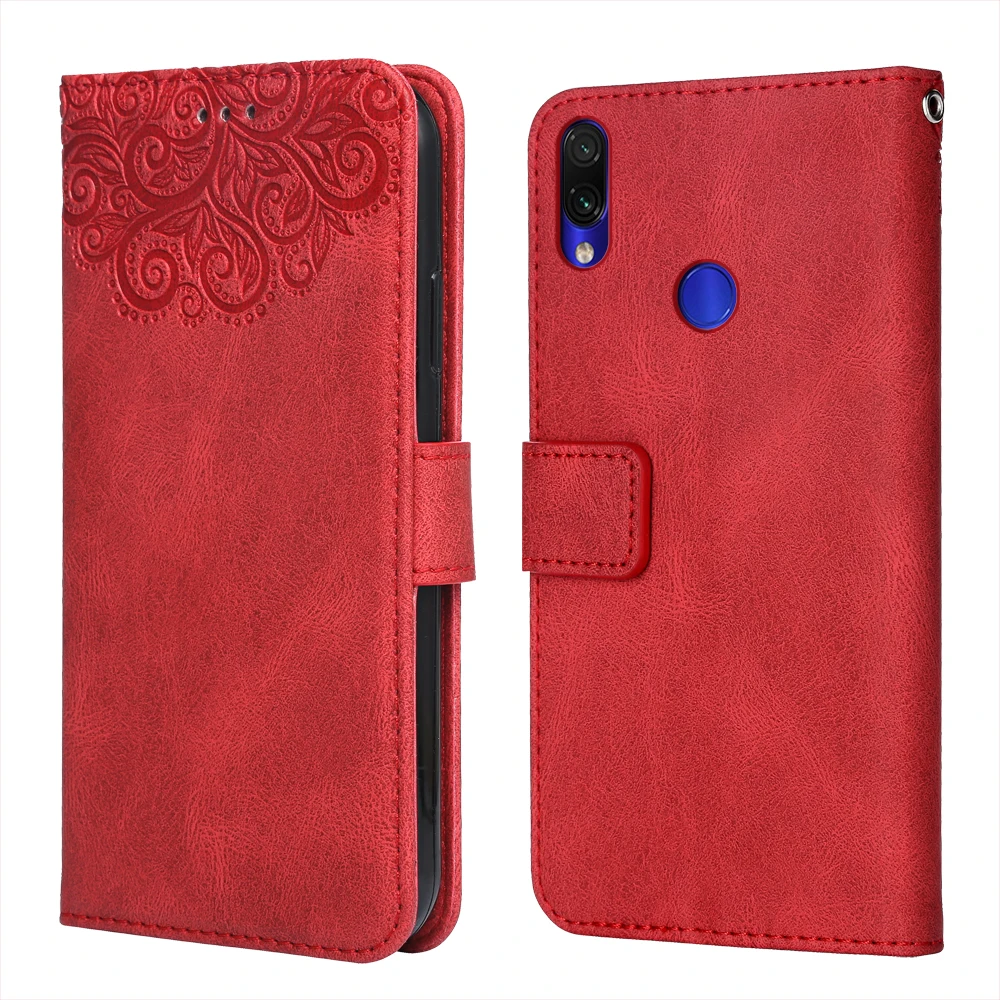 

Чехол с тиснением для Xiaomi Redmi 7, чехол-бумажник с откидной крышкой для Redmi 7, кожаный чехол для Xiaomi 7, Redmi 7, чехол