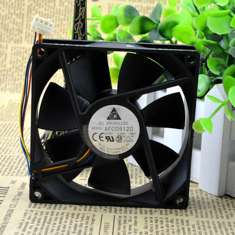 Четырехпроводной Вентилятор охлаждения PWM AFC0912D, 12 В, 9225 А