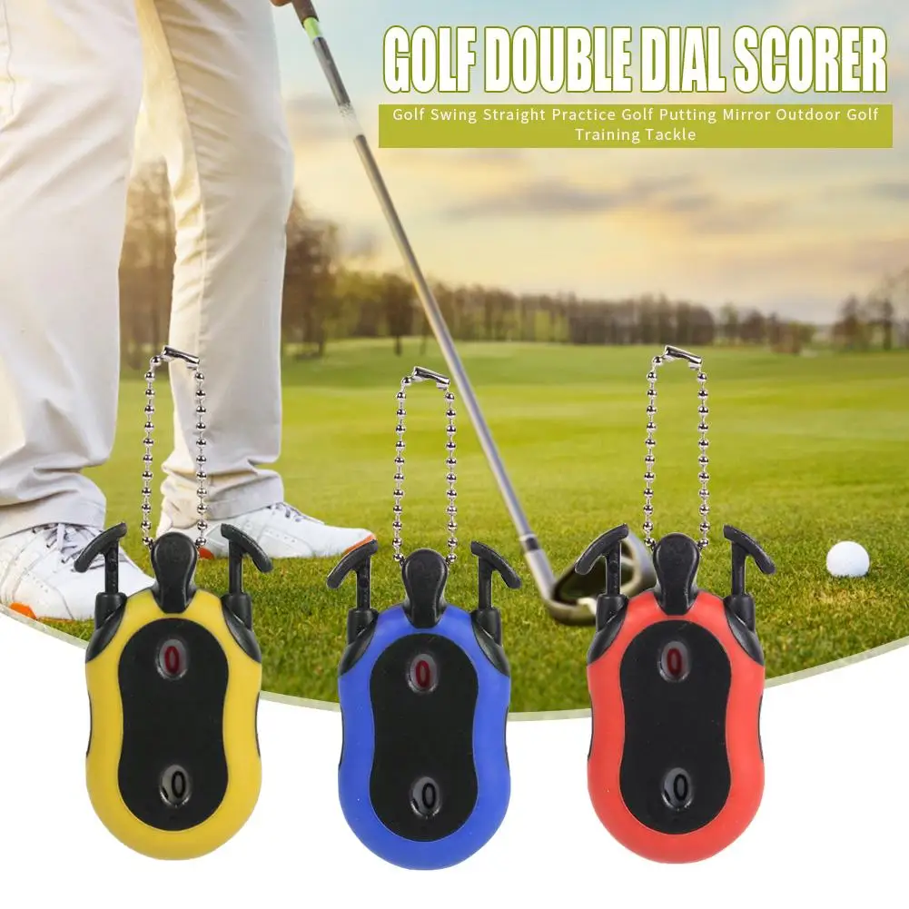 

Dual Digits Scorer Indicator with Keychain Various Specifications Optional Fashionable Golf Stroke Shot Putt Score Counter