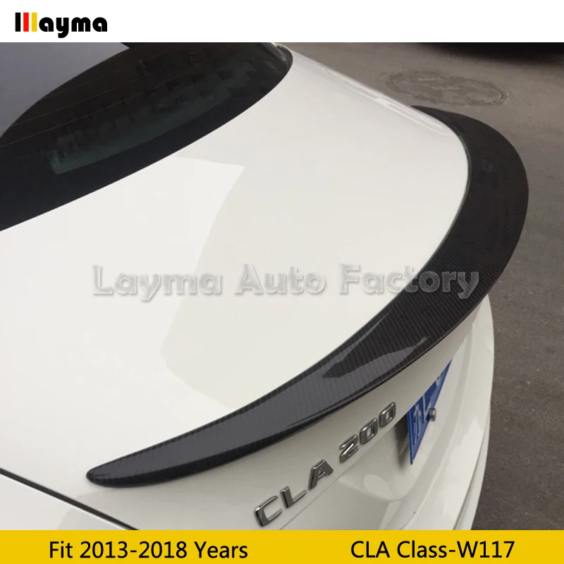 Спойлер для заднего багажника из углеродного волокна в стиле AMG Benz CLA A180 A200 A250 W117