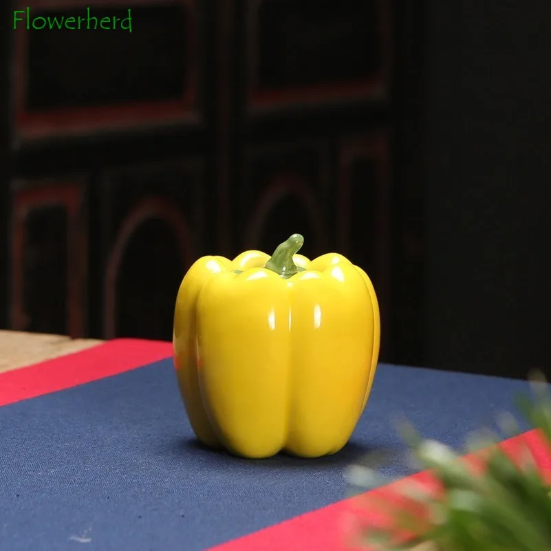 Керамическая фарфоровая чайная посуда трехцветные банки для зеленого перца