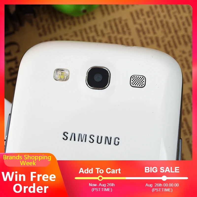 I9300 разблокированный samsung galaxy S3 S III сотовые телефоны четырехъядерный 4 8 'ɸMP NFC