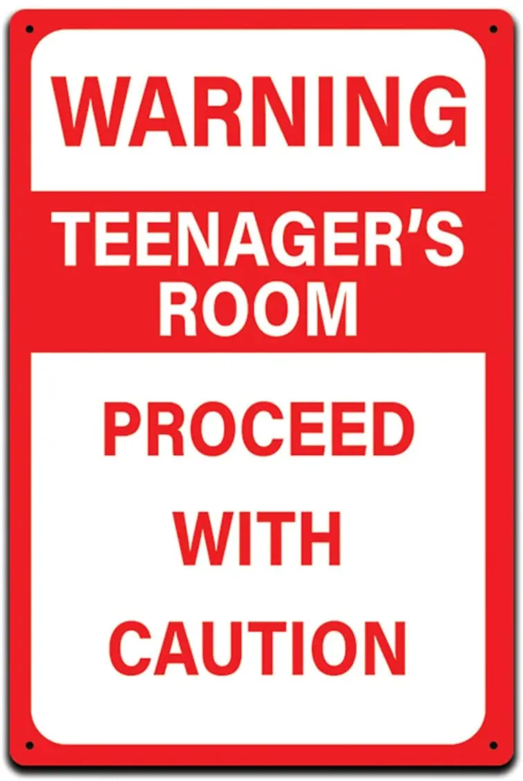 Оловянные знаки Декор стен детской комнаты-металлический знак 12x8 дюймов.