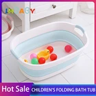 IMBABY Складная Ванна для нескользящих детских Безопасность новорожденных душевая Ванна Портативный большого Ёмкость детская Плавание ванна для От 0 до 6 лет Детские