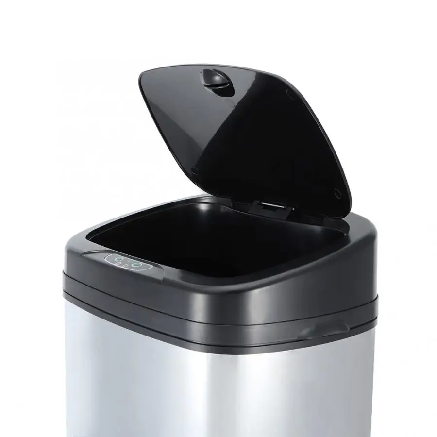 50L Kitchen Automatic Steel Silver Sensor Rubbish Waste Dust Bin Trash Can | Обустройство дома