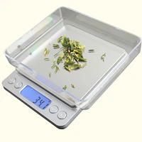 50 Pcs Digital Kitchen Scale Mini Pocket Stainless Steel Precision Jewelry Weight Balance 3000g01g 500g001g Wholesale K2