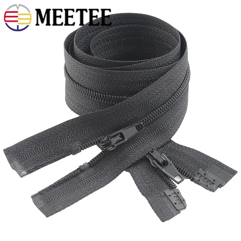Meetee 3 # Двойные ползунки нейлоновые молнии для детской одежды открытая молния