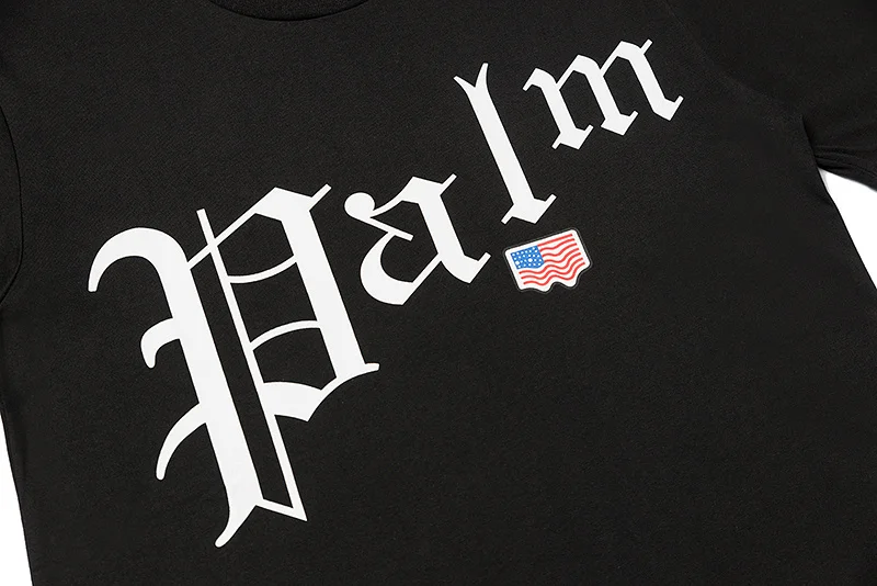

Palm angels Trendy fashion all-match simple letter printed T-shirt