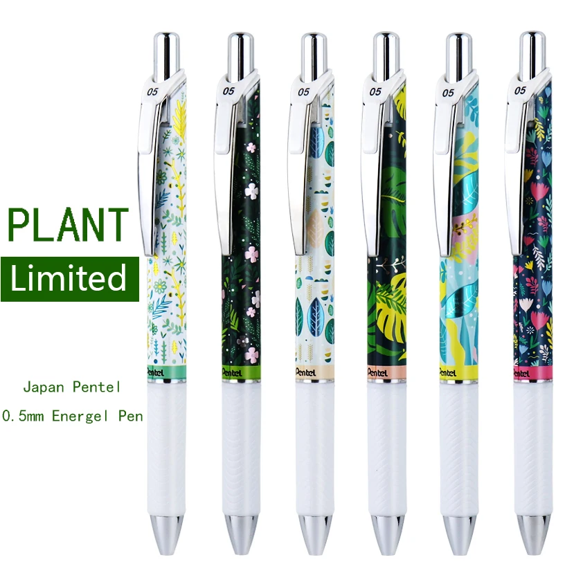 Японская гелевая ручка Pentel ограниченная серия 0 5 мм черные ручки быстросохнущие