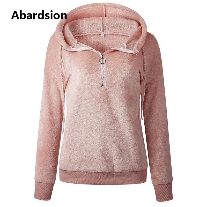 Abardsion 2019 Повседневная Harajuku велюровая Толстовка женские осенне зимние толстовки