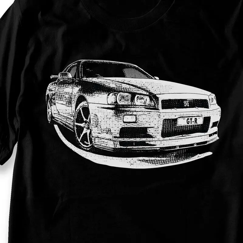Skyline gt R R34 футболка Nissan JDM Gtr R32 гоночный автомобиль Nismo R33 Дрифтинг брендовая одежда