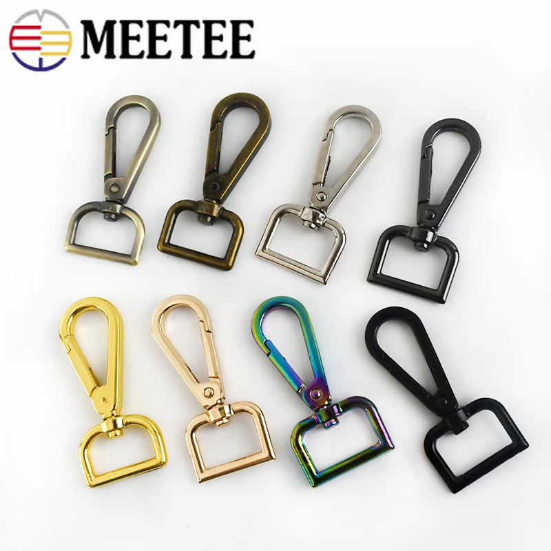 Металлические карабины Meetee для ремня аксессуары сделай сам поворотные зажимы