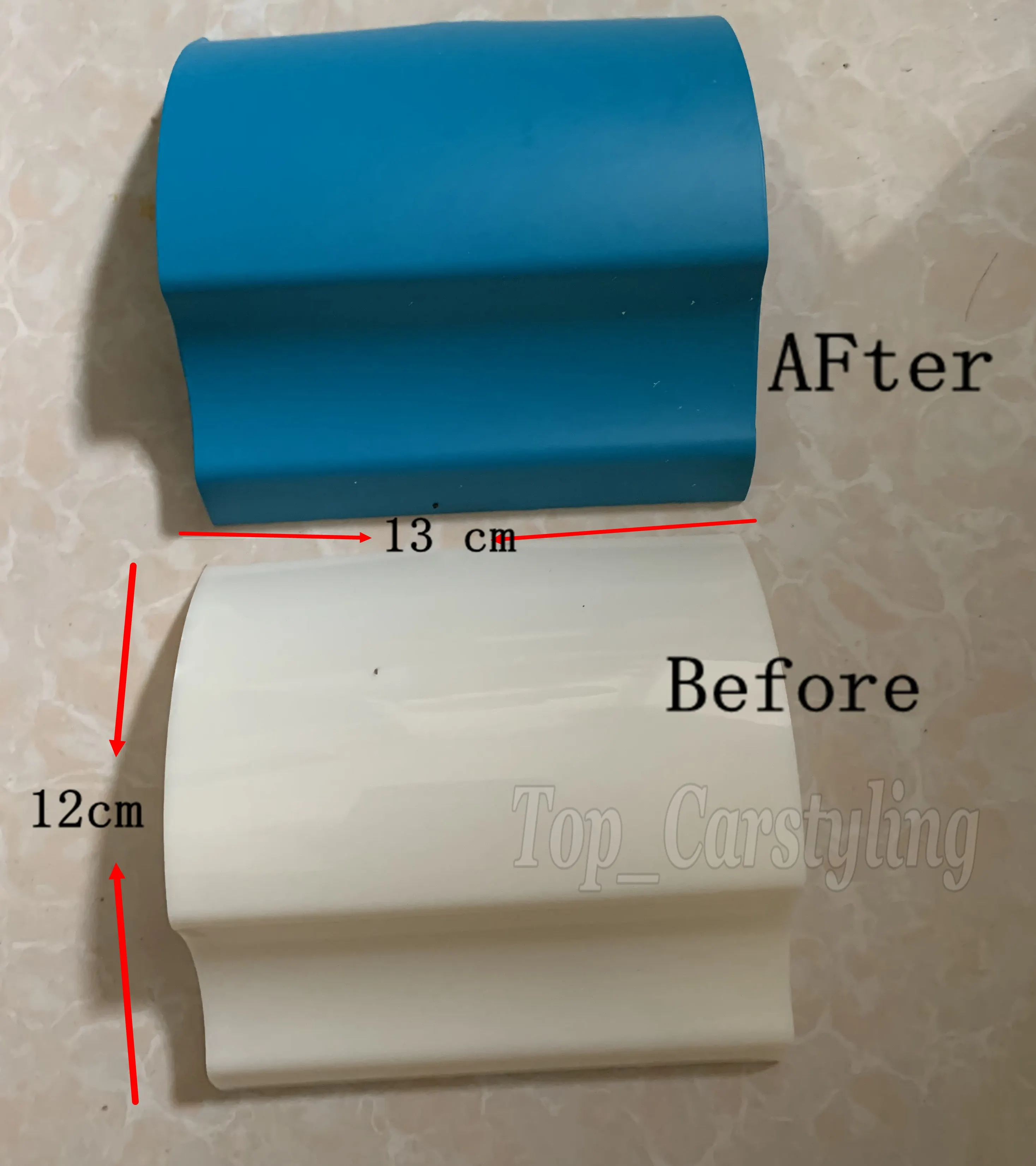 100 шт./лот плоская белая пластиковая форма автомобильная оберточная модель