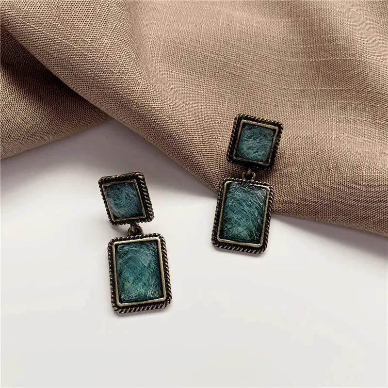 925 sterling silver Vintage baroque new design drop Elegant French statement earrings for women party jewelry | Украшения и