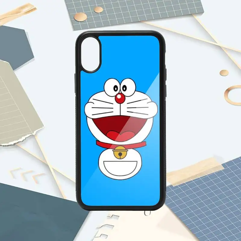 

Cute Machine Cat Doraemon Phone Case PC for iPhone 11 12 pro XS MAX 8 7 6 6S Plus X 5S SE 2020 XR
