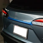 Для Защитные чехлы для сидений, сшитые специально для Toyota Corolla крест (XG10) 2020 2021 ABS Chrome сзади загрузки дверь багажника крышка Накладка задняя декоративный