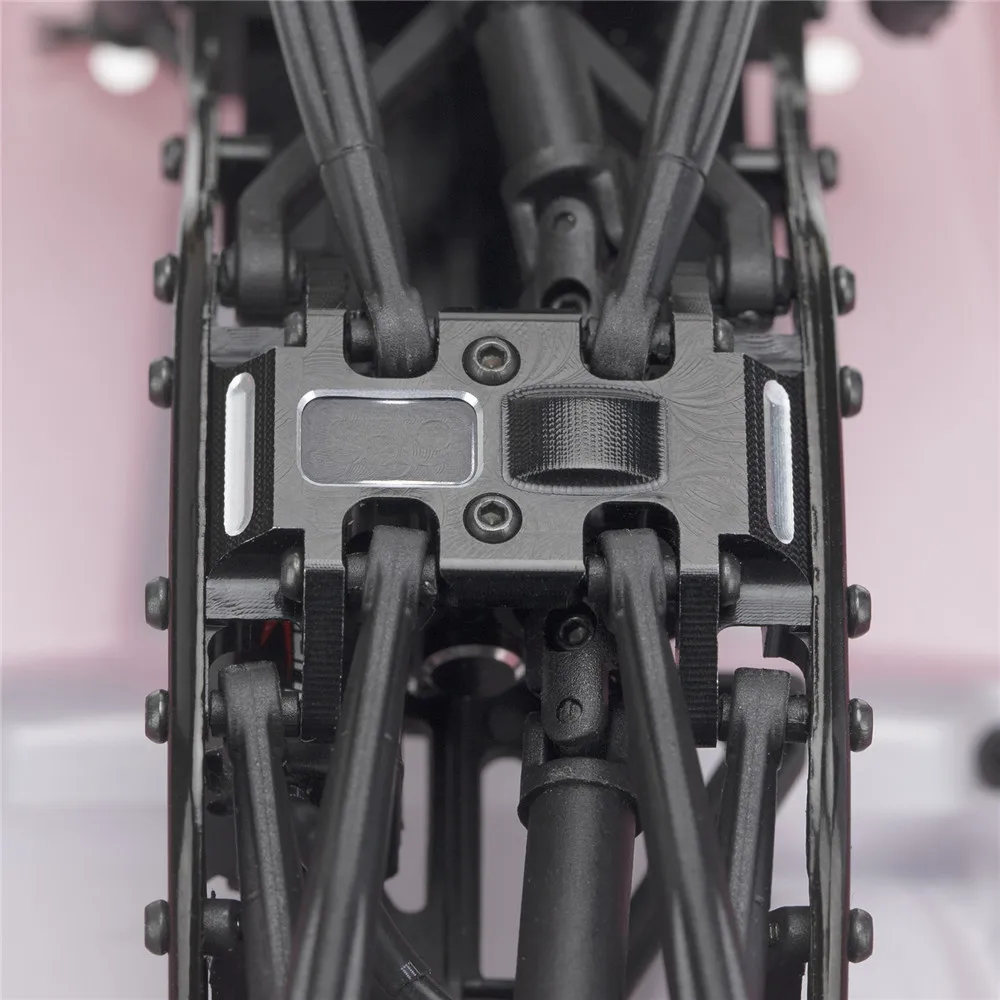 

Aluminum Alloy Box Chassis Mount Base Plate Holder Center Skid Plate for 1/24 Axial SCX24 90081 RC Car Upgrade Accessories