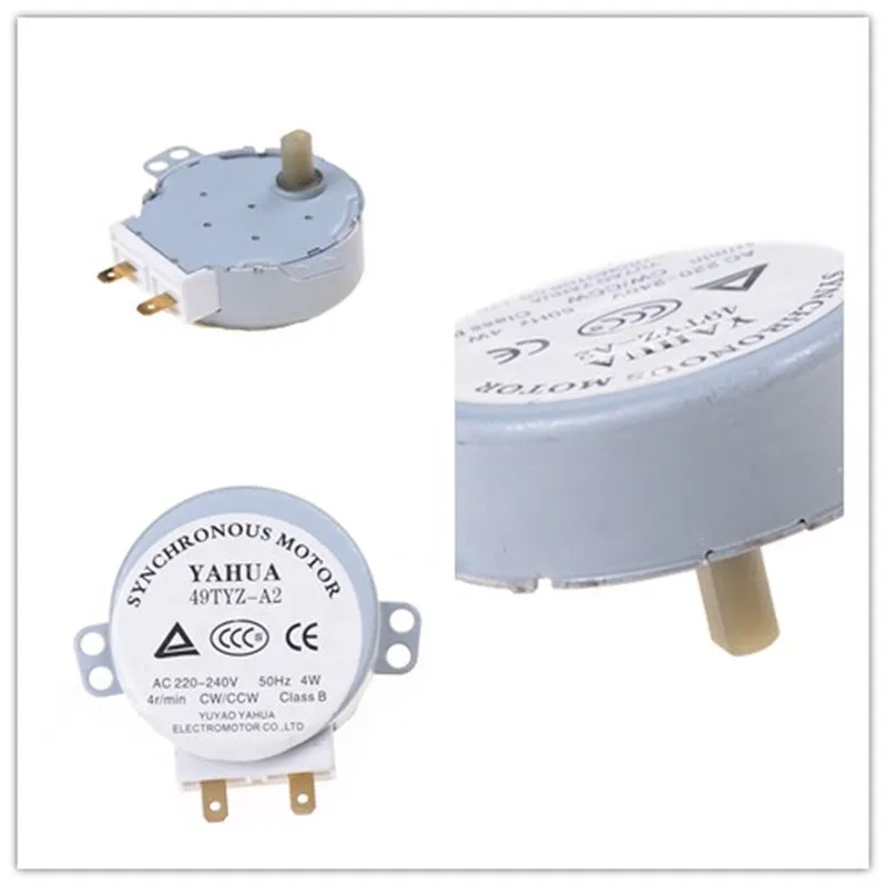 1 шт. вращающийся механизм микроволновой печи синхронный двигатель 4 Вт AC 220 240V