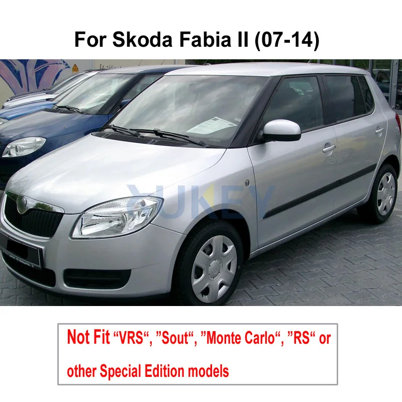 Комплект автомобильных брызговиков для Skoda Fabia 2 2007 2014 Roomster брызговики 2008 2009 2010 2011