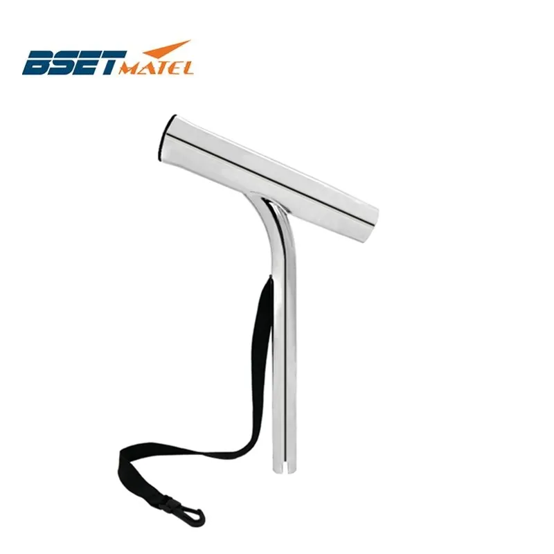 

BEST MATEL Highly Mirror Polished SS316 Outrigger Fishing Rod Holder pole bracket support for Marine Boat Yacht tackle