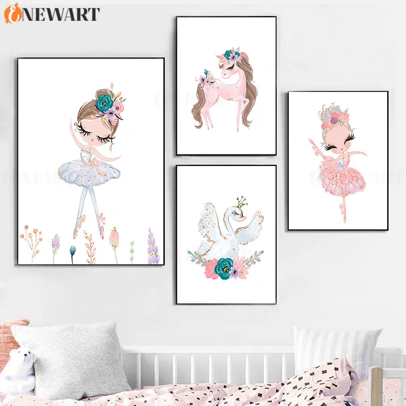 Детский Настенный холст для детской комнаты украшение спальни декоративное