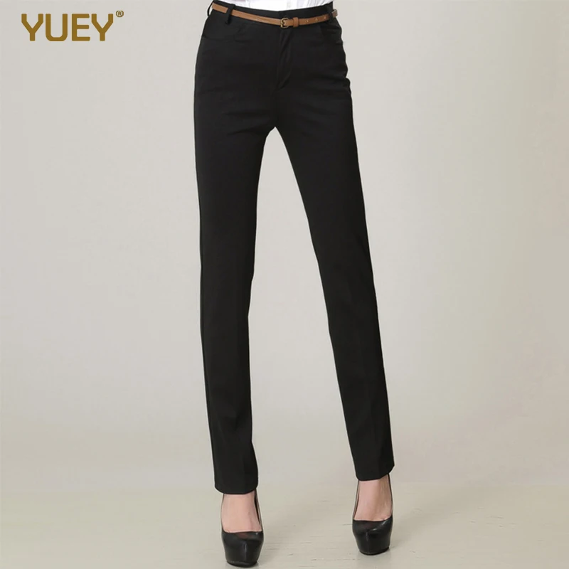 XXS до 10XL YUEY 2020 новые женские длинные брюки большого размера прямые однотонные