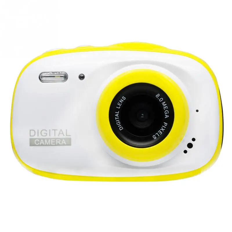 Цвет: желтый Подводная камера для детей 2 дюймов decogen игрушка и подарок 12MP HD водонепроницаемая цифровая камера 4X цифровой зум мини Экшн-камера - Цвет: Цвет: желтый