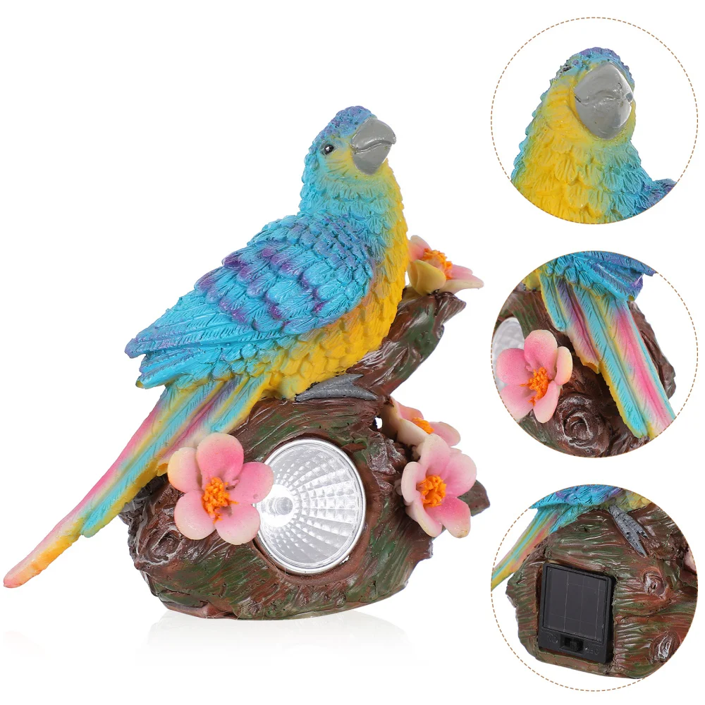 

Resin Bird Garden Lamp Adornment Solar Powered Animal Garden Decorative Lamp