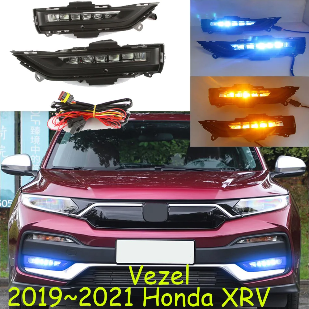 1 комплект Автомобильный бампер Hondan HR-V HRV фара xrv vezel 2019 ~ 2021y светодиодный ная DRL