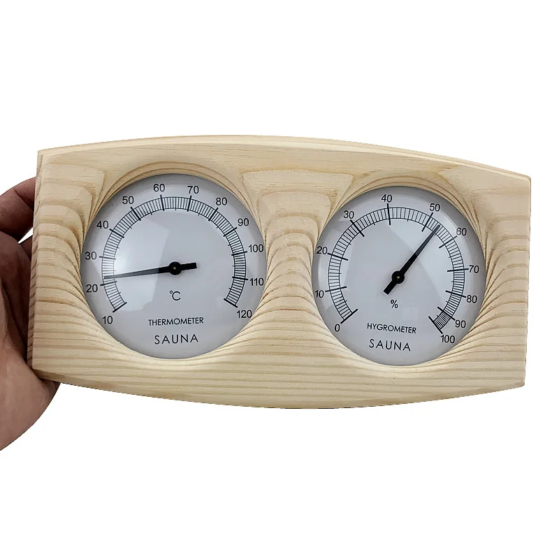 

Sauna Bath Steam Wood Indoor-Use And 2-In-1 Sauna Temperature Hygrometer