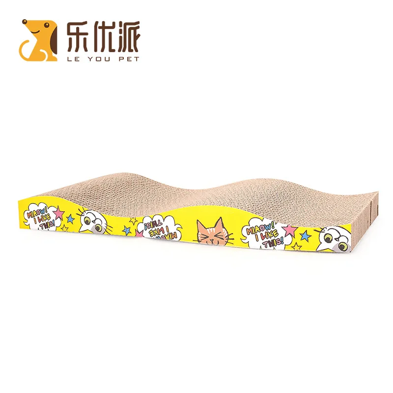 

Cat Toy Pet Scratching Board Cat Products Wear-Resistant Corrugated Paper Wavy Cat Scratch Board