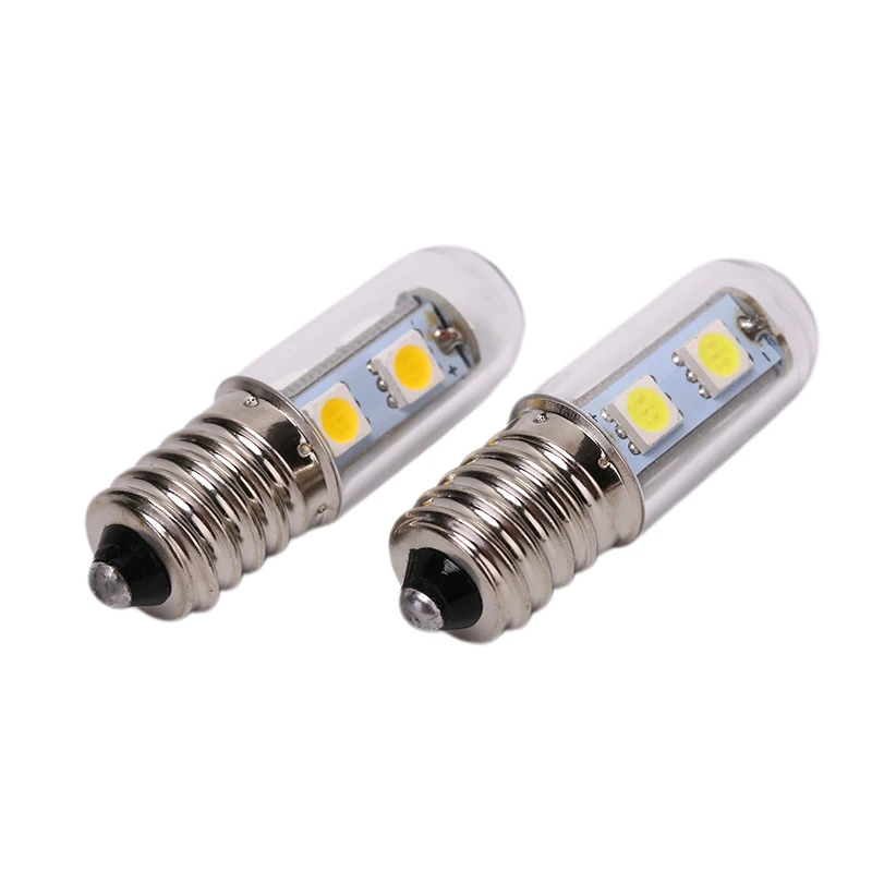 Одна штука 7 светодиодов s E14 винтовая основа Светодиодная лампа для холодильника