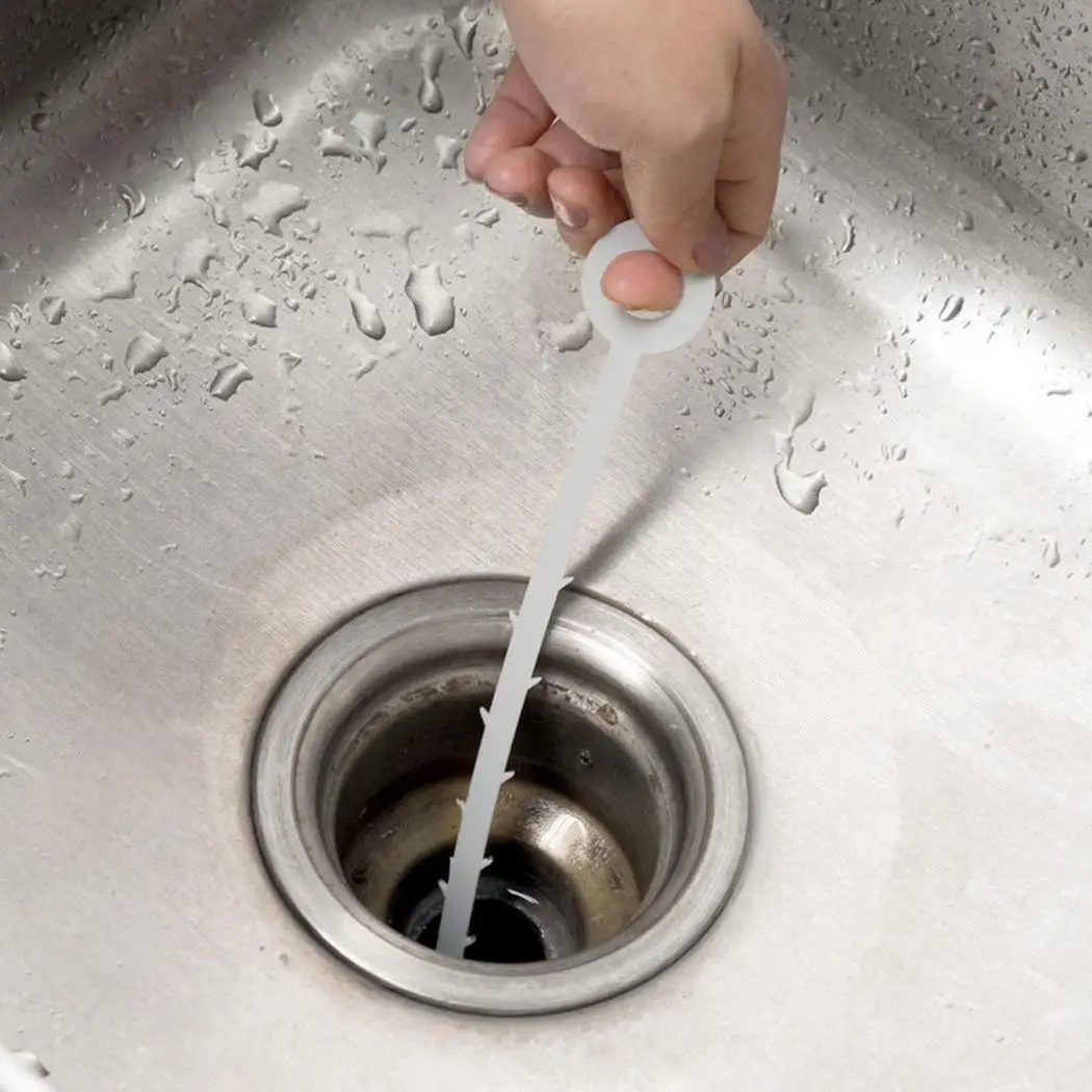 Sewer Hair Cleaning Hook Bathroom Sink Dredge Random Hanging Hole Barbed Anti-blocking Tool | Дом и сад
