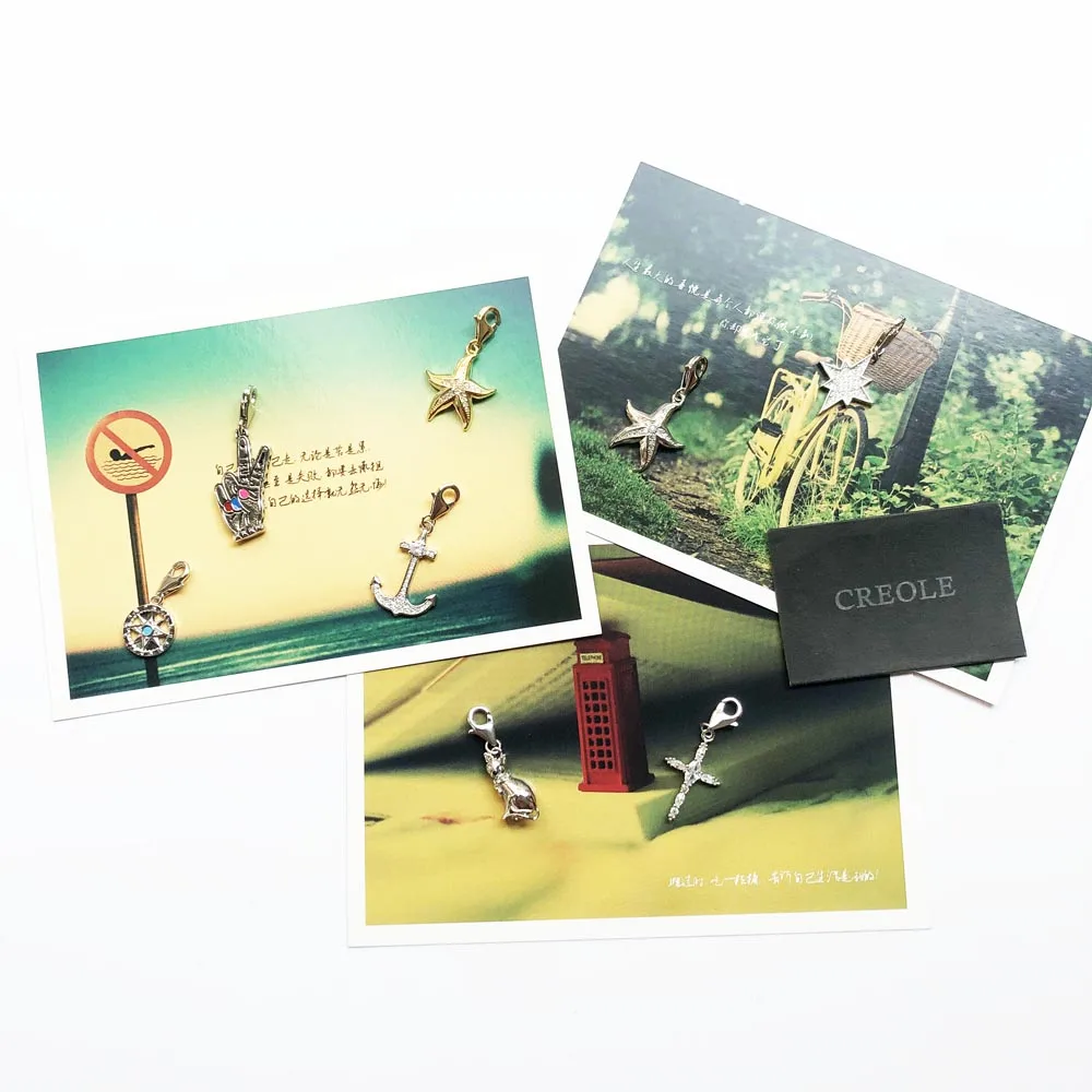 Подвеска с крестом в виде сиамского кота якоря и морской звезды серебро 2019