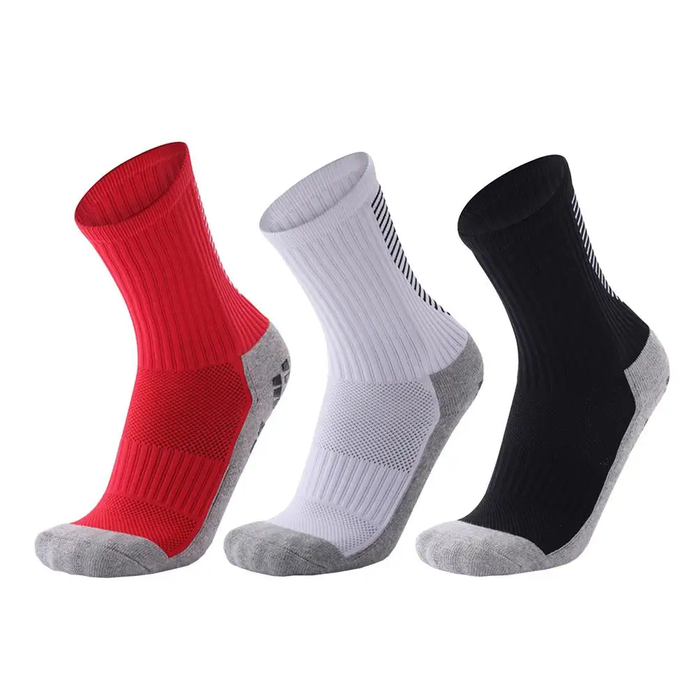 

Non-Slip Soccer Socks For Men Breathable Football Basketball Baseball Socks Mens Grips Socks With Stripes Sports Performance Soc