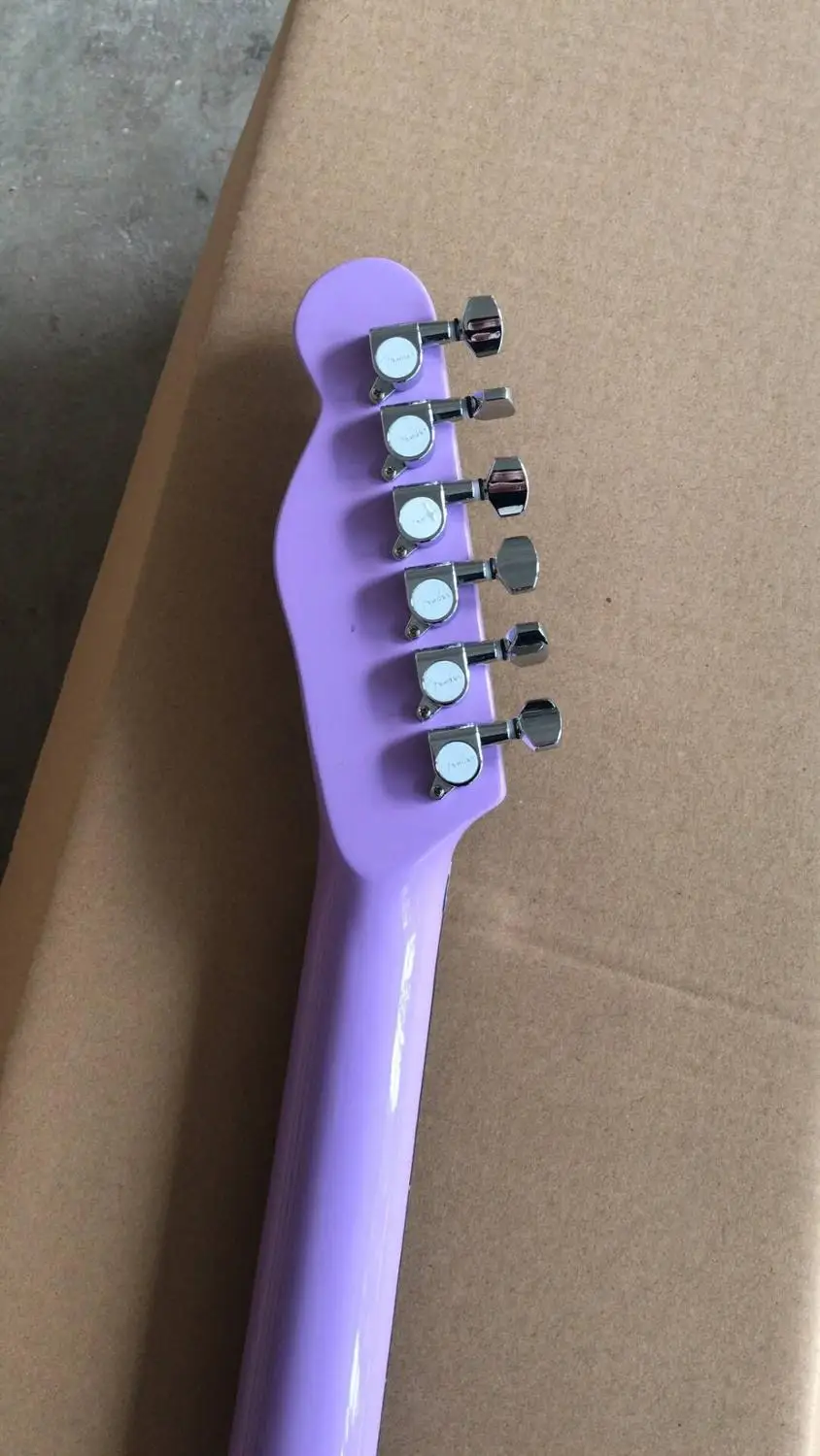 Оптовая продажа гитара под заказ модель Tel электрическая фиолетового цвета