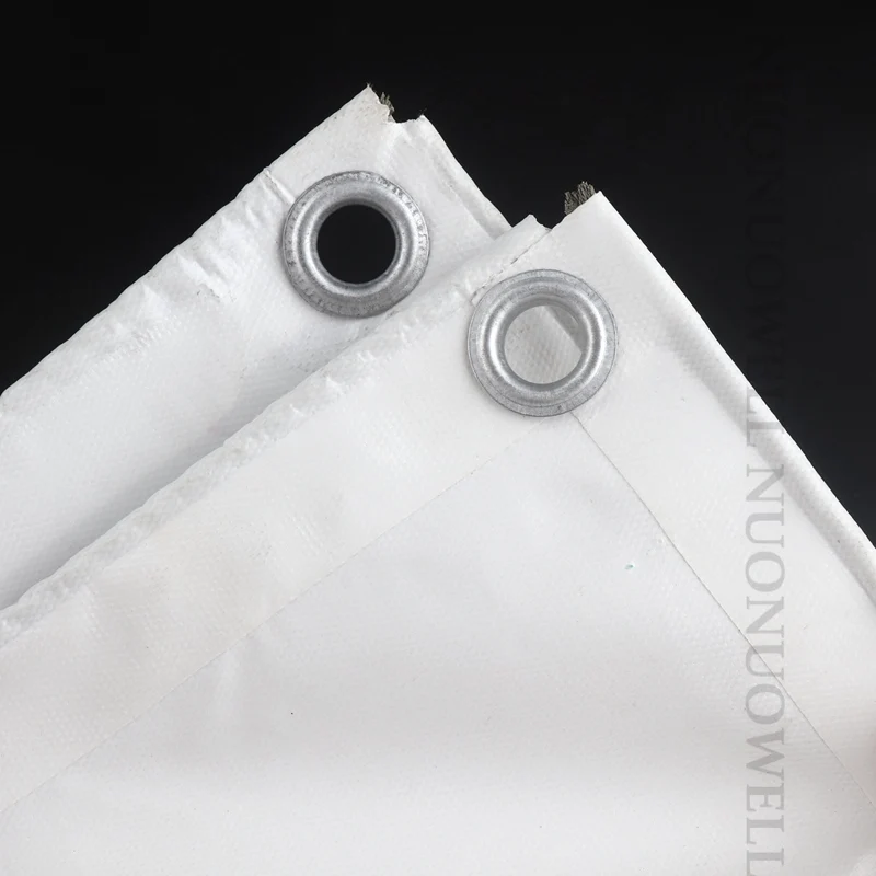 Белый утолщенный ПВХ брезент размером 0 45 мм непромокаемый двухсторонний