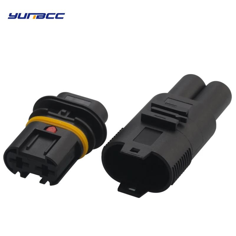

2Sets 2Pin High Current Plug Automotive Waterproof Female Male Connector Harness With Terminal DJ70210A-6.3-11 DJ70210A-6.3-21