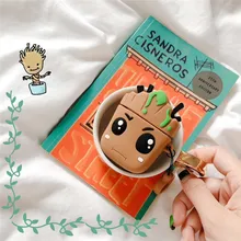 MARVEL Guardians of The Galaxy Groot Cartoon Silicone Bluetooth Earphone Case Suitable for Airpods 1/2 Accessories Anti-drop