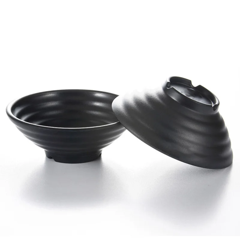 

ANTOWALL Imitation Porcelain Plastic Melamine deep Salad Bowl Household Chinese Dinnerware Bowl Supplies