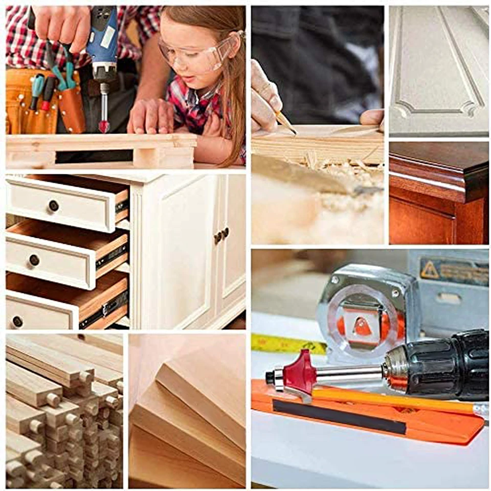 Фрезы для деревообработки твердосплавные насадки с хвостовиком 1/4 дюйма 15