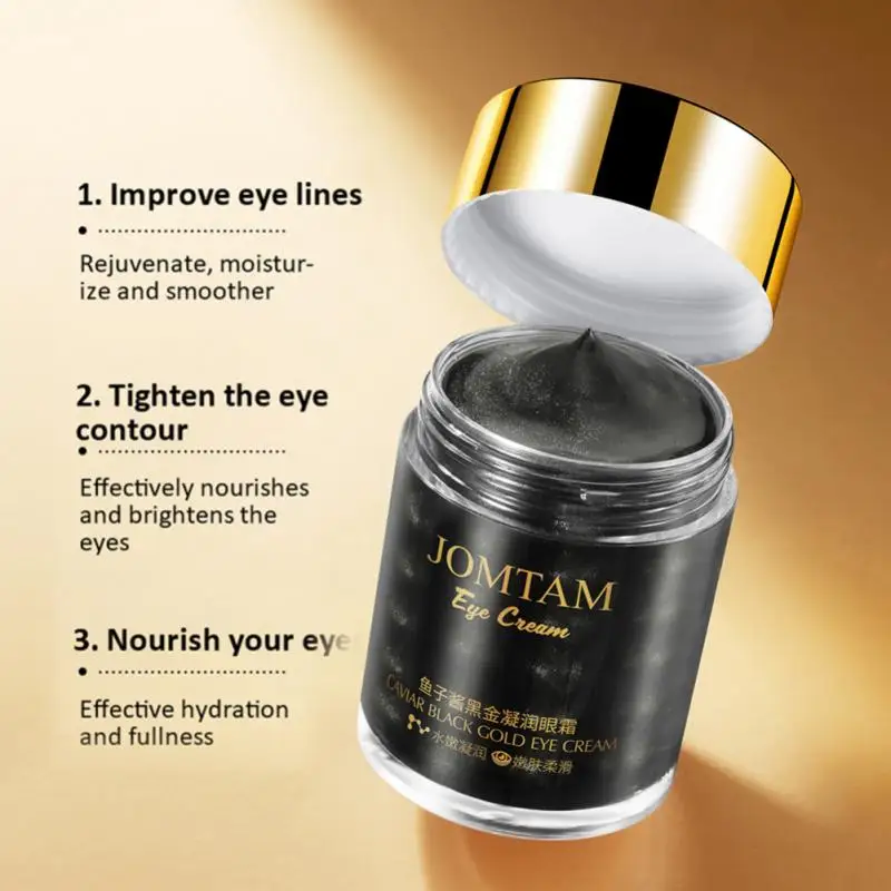 

Eye Cream Caviar Black Gold Gel Cream Moisturizing Eye Serum Anti Puffiness Aging Wrinkle Remove Dark Circle Skin Eye Care TSLM2