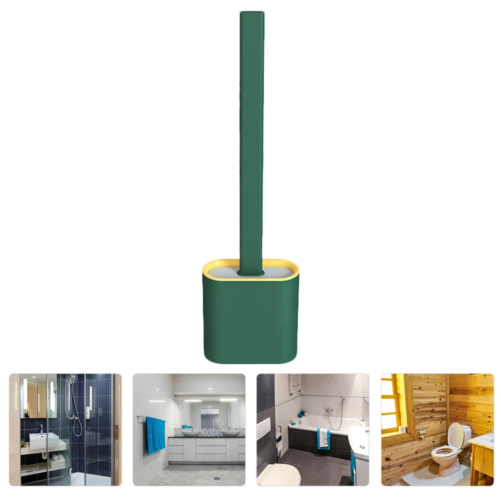 

1 Set of Creative Bathroom Toilet Brush Soft-bristle Toilet Brush Cleaning Brush