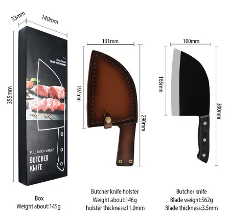 Qing 6 5 дюйма китайский нож мясника из высокоуглеродистой стали для обвалки