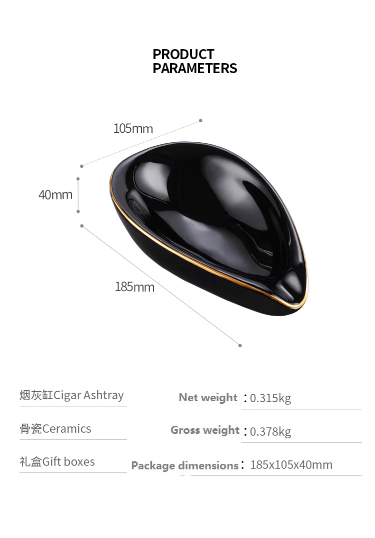 Сигарный пепельный цилиндр костяная фарфоровая текстура керамический слот для