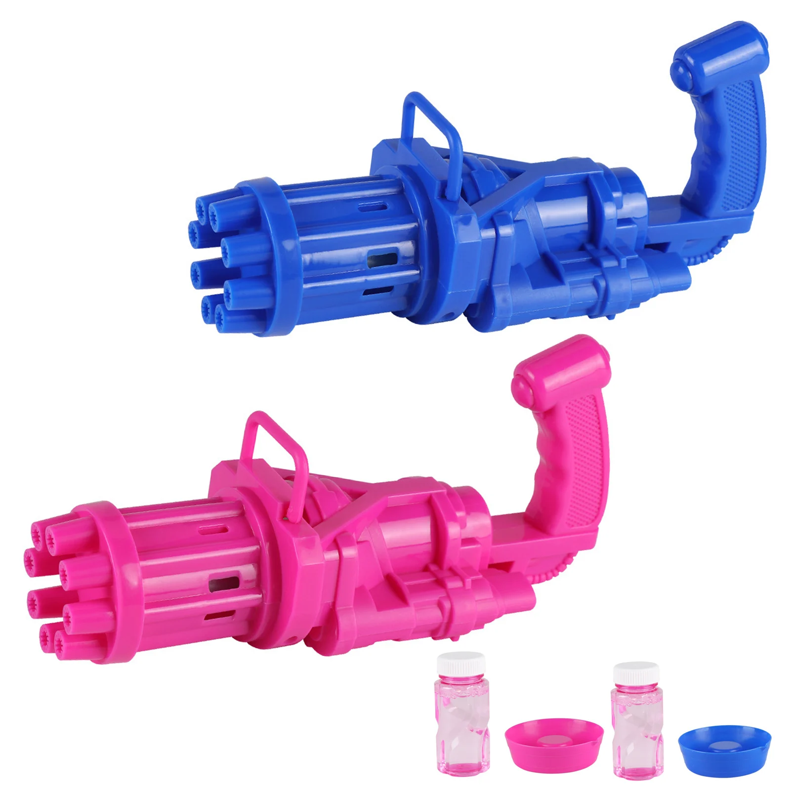 

2-in-1 Electric Bubble Machine Fan for Kids Gatling Bubble Gun Automatic Soap Bubble Maker Blower Children Summer Outdoor Toys