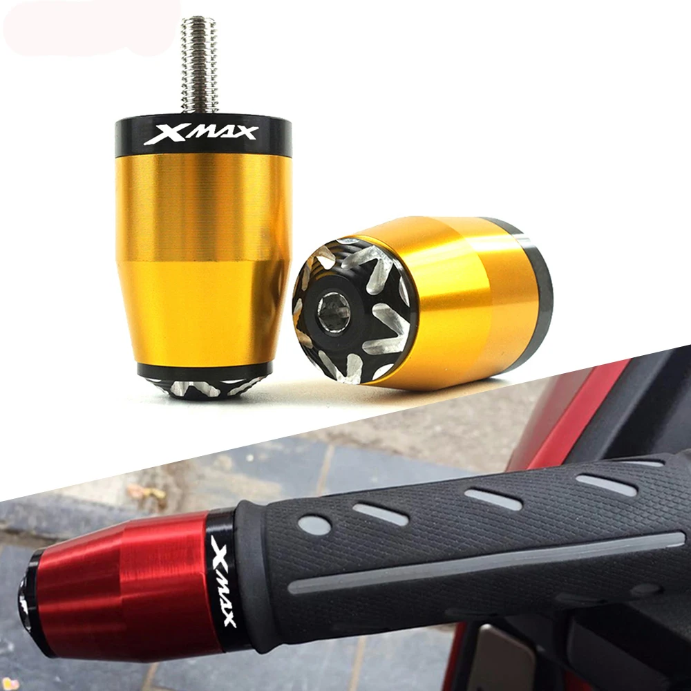 

7/8" 22mm Motorcycle Handlebar Grips End Handle Bar Cap End Plug For YAMAHA XMAX X-MAX 125 250 300 400 XMAX125 XMAX250 XMAX300