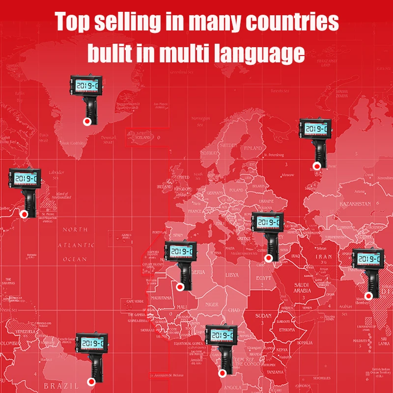 Многофункциональный 12 7 мм ручной струйный принтер высота 600 dpi