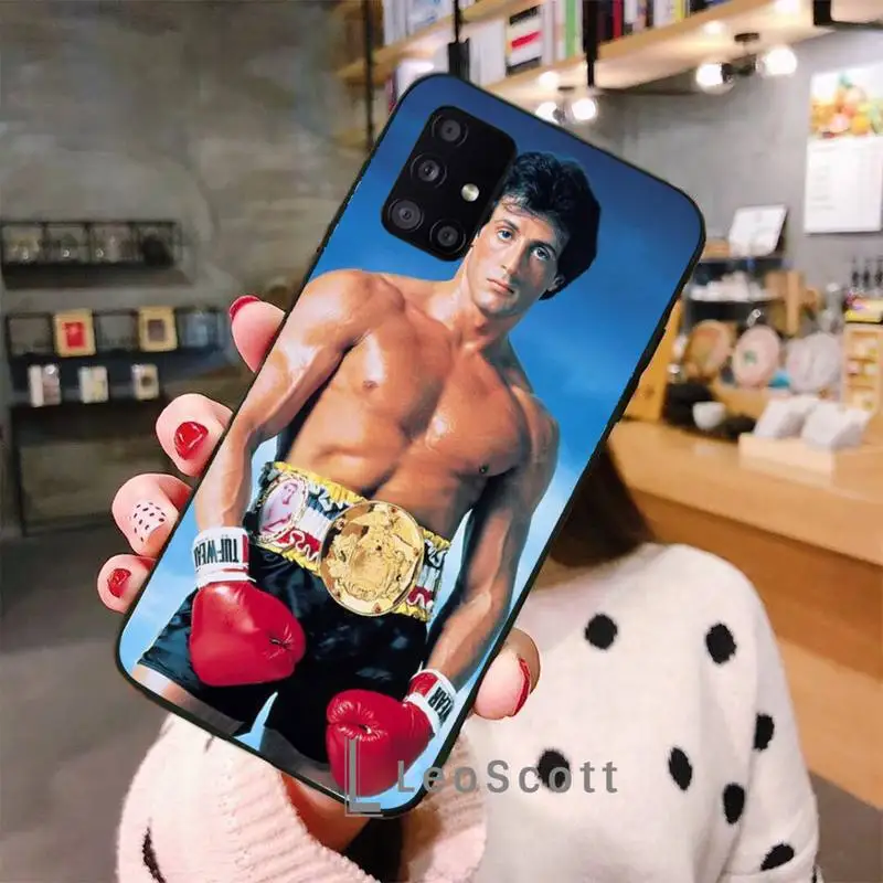 

Rocky Balboa Phone Case For Samsung A40 A50 A51 A71 A20E A20S S8 S9 S10 S20 Plus note 20 ultra 4G 5G